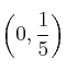 \left(0, \frac{1}{5}\right)