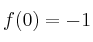 f(0)=-1 \Rightqrrow