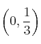 \left( 0,\frac{1}{3} \right)
