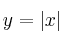y=|x|