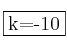 \fbox{k=-10}