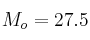 M_o = 27.5
