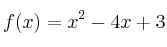 f(x)=x^2-4x+3