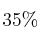 35\%
