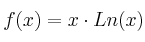f(x) = x \cdot Ln(x)