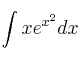 \int x e^{x^2} dx