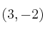 (3, -2)