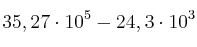 35,27 \cdot 10^5 - 24,3 \cdot 10^3