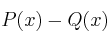 P(x)-Q(x)