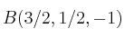 B(3/2,1/2,-1)