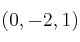 (0,-2,1)