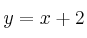 y = x+2
