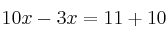 10x-3x=11+10