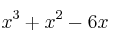 x^3+x^2-6x