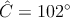 \hat{C}=102^\circ 