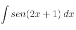 \int sen(2x+1) \: dx