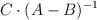 C \cdot (A-B)^{-1}