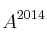 A^{2014}