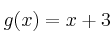 g(x)=x+3