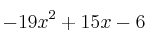 -19x^2+15x-6
