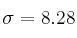 \sigma = 8.28