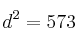 d^2=573