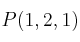 P(1,2,1)
