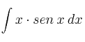 \int x \cdot sen \: x \: dx