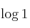 \log 1