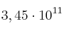 3,45 \cdot 10^{11}