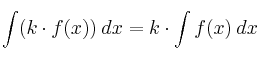 \int (k \cdot f(x)) \: dx = k \cdot \int f(x) \: dx