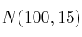 N(100,15)