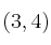 (3,4)