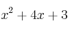 x^2+4x+3