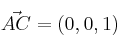 \vec{AC}=(0,0,1)