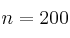 n=200