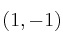 (1,-1)