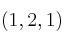 (1,2,1)