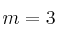 m=3