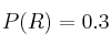 P(R) = 0.3