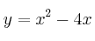 y=x^2-4x