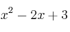 x^2-2x+3