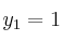 y_1=1