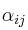 \alpha_{ij}