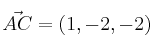 \vec{AC}=(1,-2,-2)