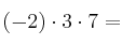 (-2) \cdot 3 \cdot 7 =
