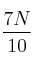 \frac{7N}{10}