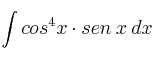 \int cos^4x \cdot sen \: x \: dx