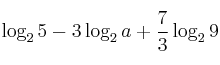 \log_2 5 -3\log_2 a + \frac{7}{3} \log_2 9