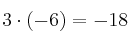  3 \cdot (-6) = -18